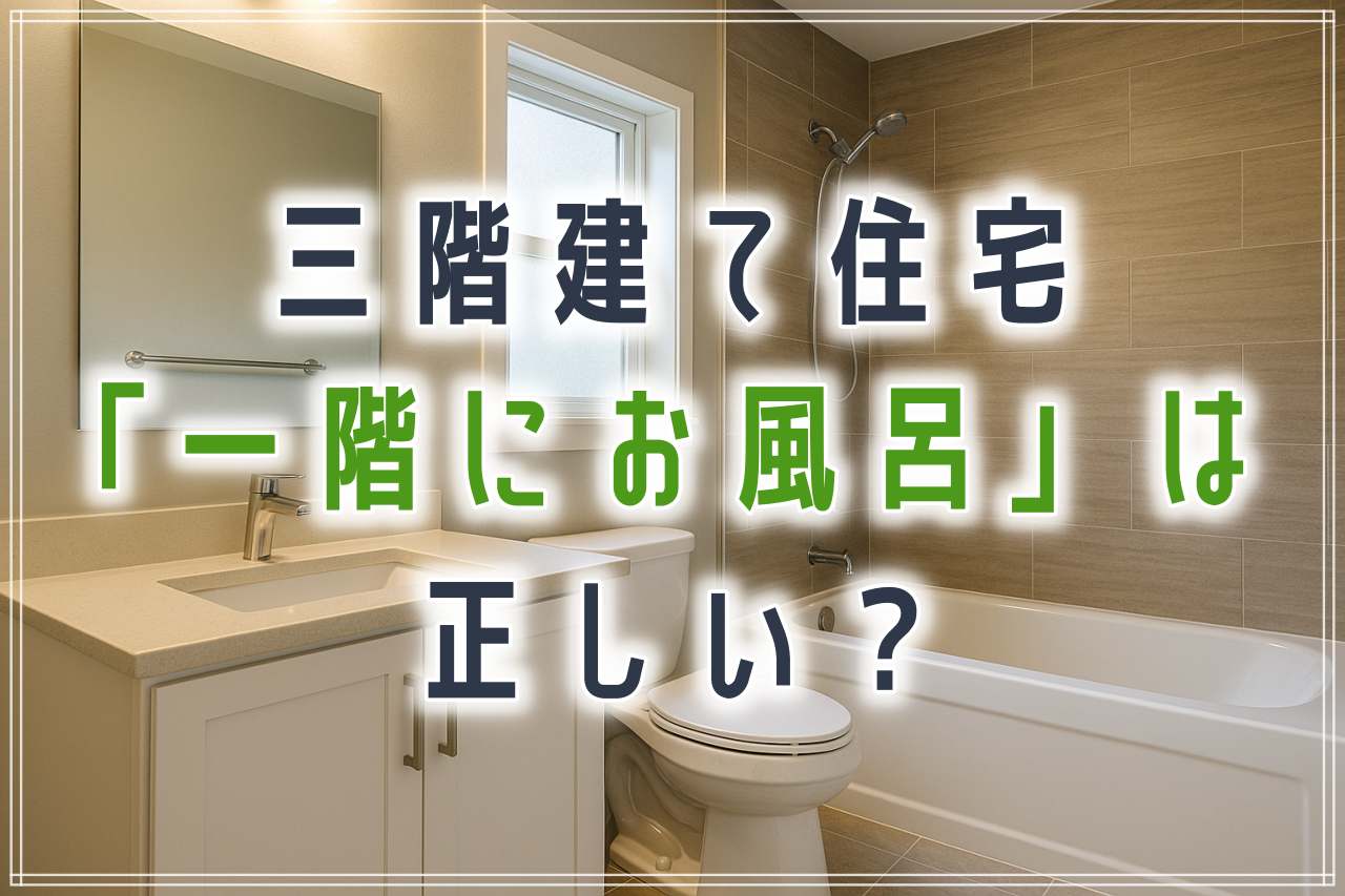 三階建てで一階にお風呂は正解？間違い？メリットと注意点を徹底解説