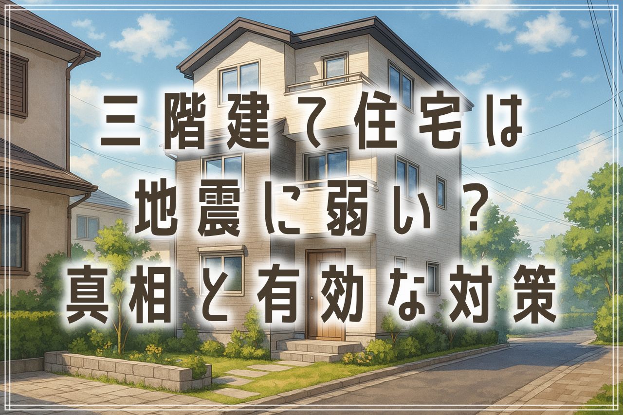三階建て地震時の安全な場所は？構造ごとの耐震性と非常時の有効な対策について