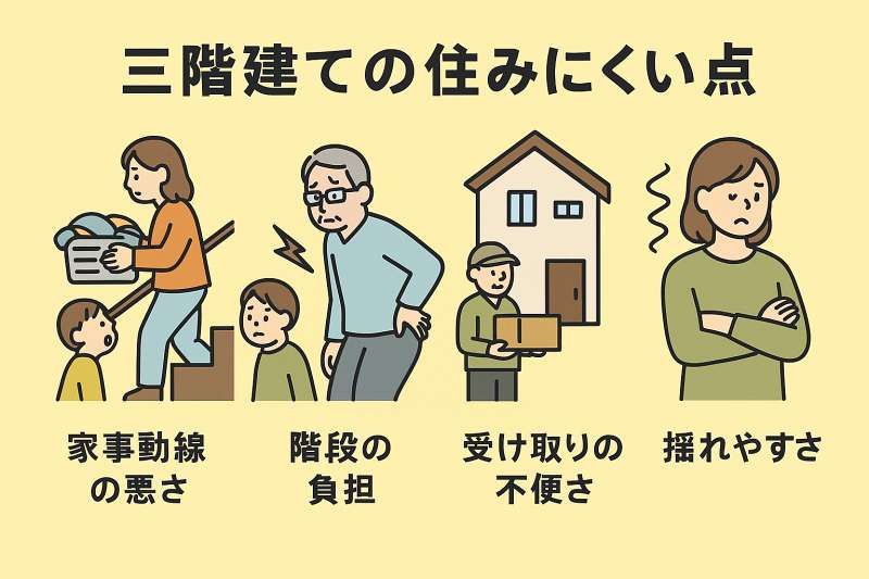 宅配や郵便の受け取りが不便になる