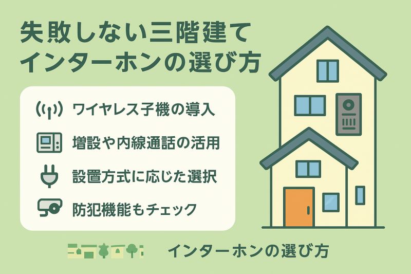 失敗しない三階建てインターホンの導入ガイド