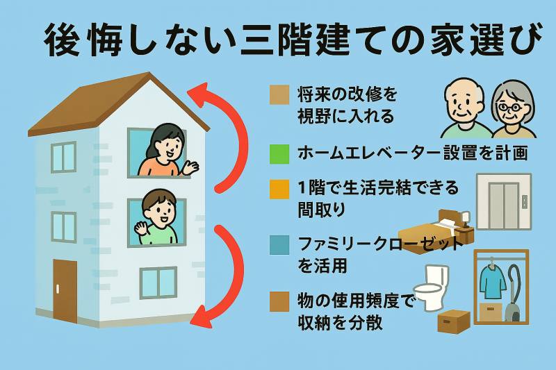 後悔しない三階建て子育てのための家選び