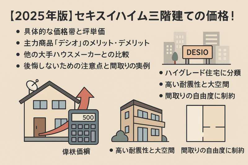 セキスイハイム三階建ての価格相場を徹底解説