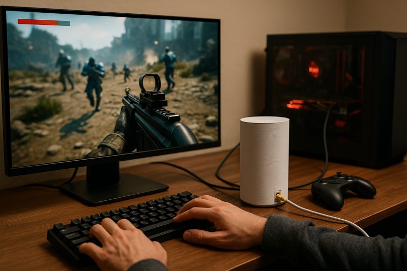 ゲームやパソコンの通信速度を上げるには