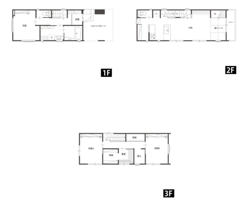 ポラスの狭小地での三階建て