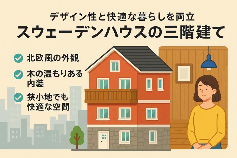 スウェーデンハウスで三階建てを建てる魅力と特徴