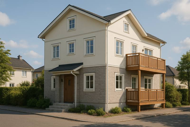 北欧風で統一されたスウェーデンハウスの見た目