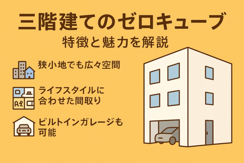 ゼロキューブの三階建てプランとその特徴