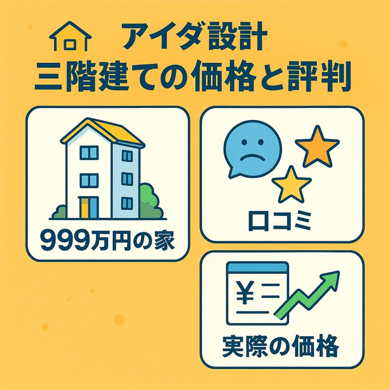 アイダ設計 三階建ての価格と評判