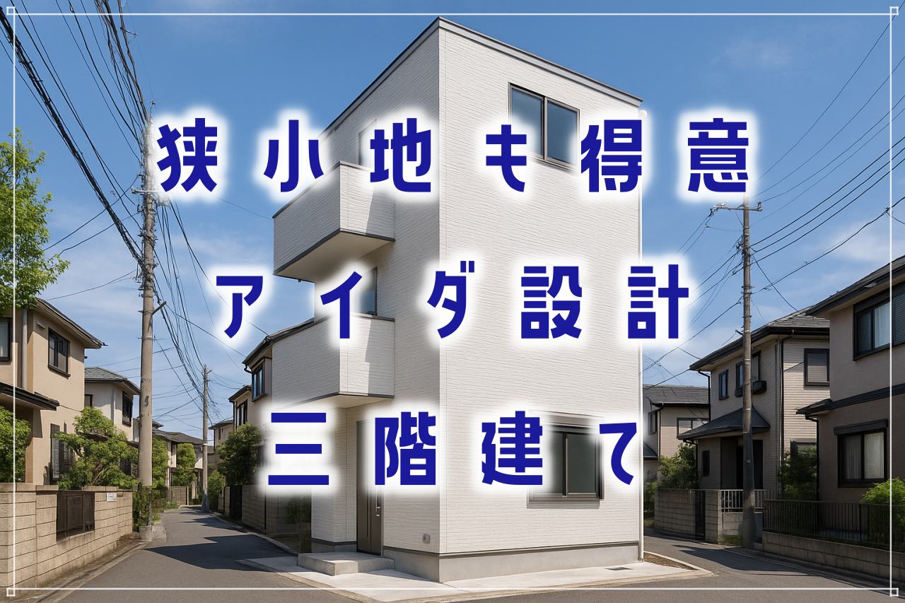 アイダ設計 三階建ての価格と強み