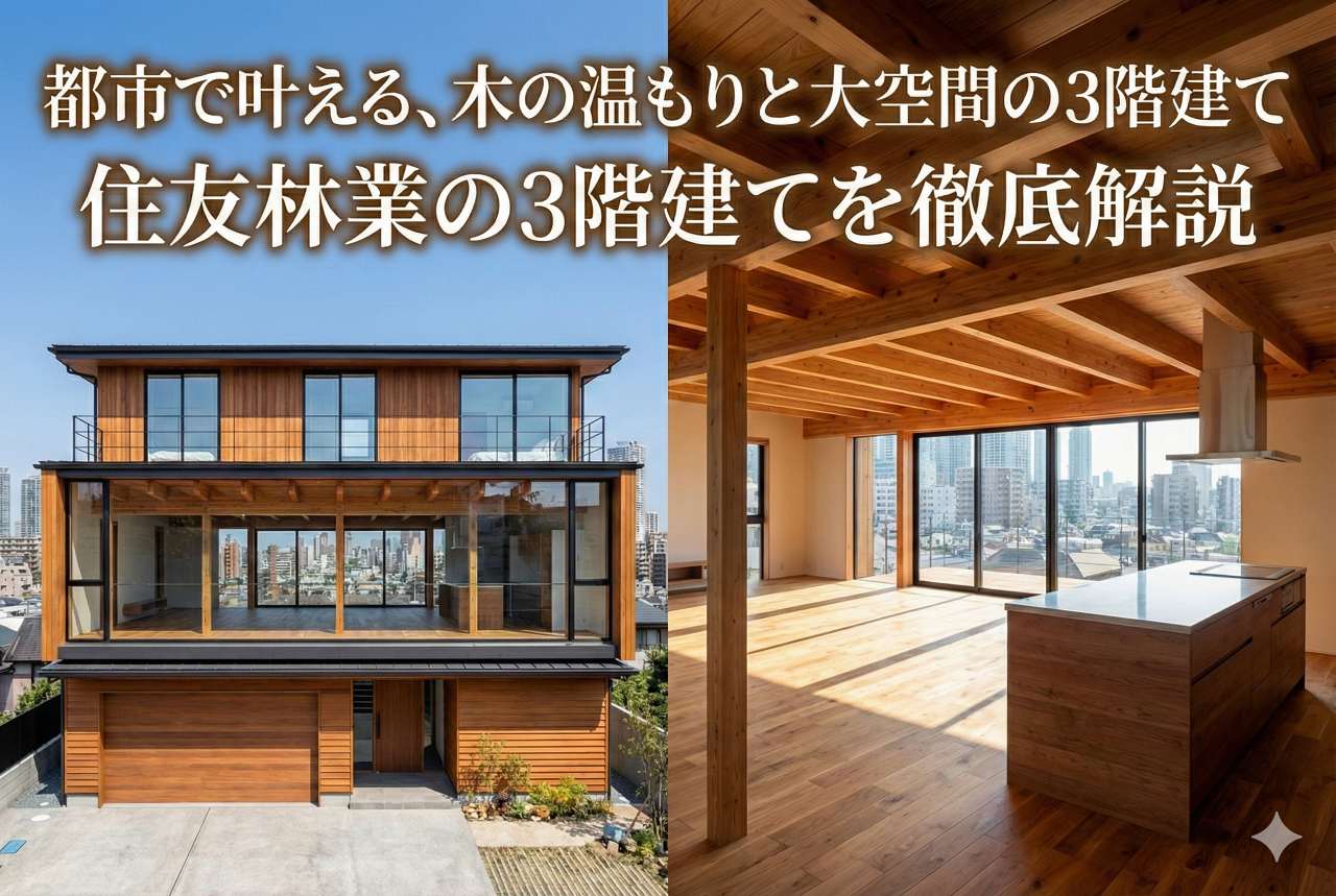 住友林業の三階建て価格は？坪単価や総額の実例と実際に建てた人の評判